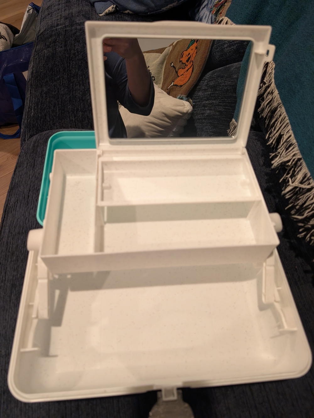 Caboodle Makeup Organizer Travel Case Brand New Teal Ulta